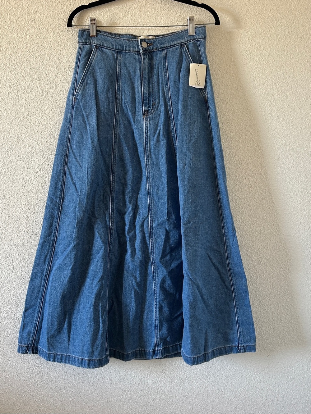 Universal Thread A-line Maxi Denim Skirt NWT Women’s 4 Blue